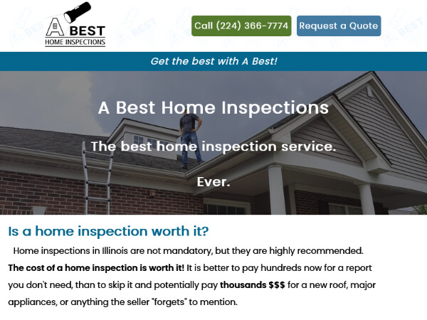 A Best Home Inspections screenshot