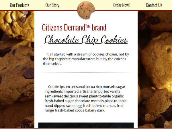 Citizens Demand: Chocolate Chip Cookies screenshot